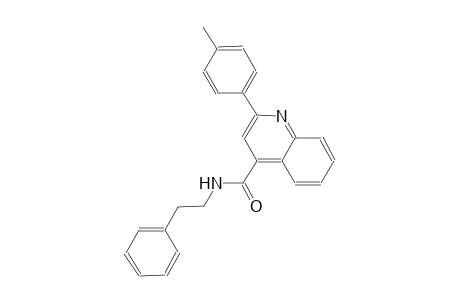 2-(4-methylphenyl)-N-(2-phenylethyl)-4-quinolinecarboxamide