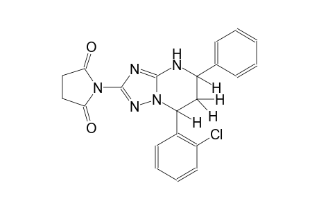 1-[7-(2-chlorophenyl)-5-phenyl-4,5,6,7-tetrahydro[1,2,4]triazolo[1,5-a]pyrimidin-2-yl]-2,5-pyrrolidinedione