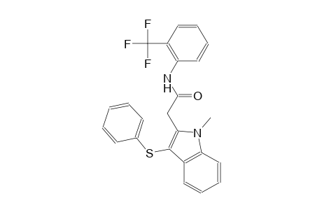 2-[1-methyl-3-(phenylsulfanyl)-1H-indol-2-yl]-N-[2-(trifluoromethyl)phenyl]acetamide