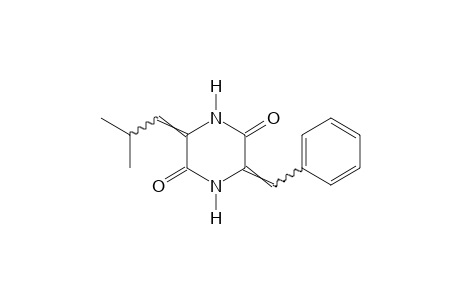 3-BENZYLIDENE-6-ISOBUTYLIDENE-2,5-PIPERAZINEDIONE