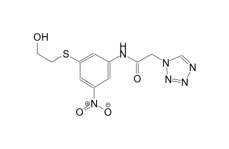 N-{3-[(2-hydroxyethyl)sulfanyl]-5-nitrophenyl}-2-(1H-tetraazol-1-yl)acetamide