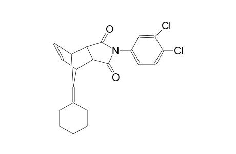 (3aR,7aS)-8-cyclohexylidene-2-(3,4-dichlorophenyl)-3a,4,7,7a-tetrahydro-1H-4,7-methanoisoindole-1,3(2H)-dione