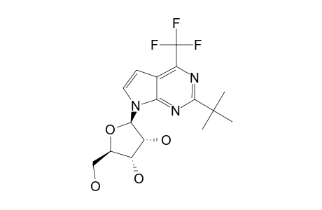2-TERT.-BUTYL-7-(BETA-D-RIBOFURANOSYL)-4-TRIFLUOROMETHYL-PYRROLO-[2,3-D]-PYRIMIDINE