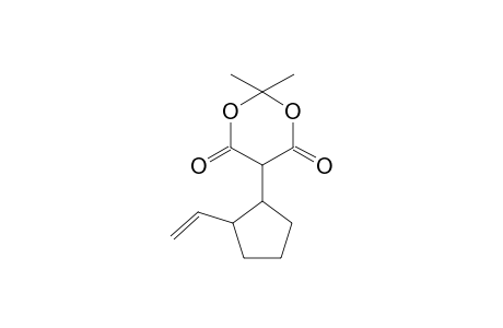 isopropylydene (1'RS,2'RS)-2-(2-vinylcyclopentyl)-1,3-propanedioate