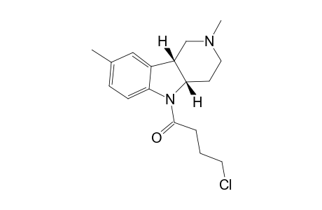 5-(4-Chlorobutanoyl)-2,8-dimethyl-2,3,4,4a,5,9b-hexahydro-1H-pyrido[4,3-b]indole