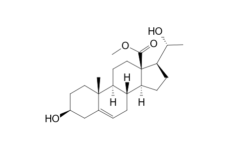 Pregn-5-en-18-oic acid, 3,20-dihydroxy-, methyl ester, (3.beta.,20R)-