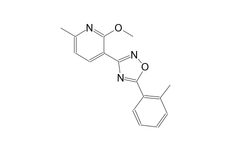 2-methoxy-6-methyl-3-[5-(2-methylphenyl)-1,2,4-oxadiazol-3-yl]pyridine