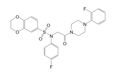 N-(4-fluorophenyl)-N-{2-[4-(2-fluorophenyl)-1-piperazinyl]-2-oxoethyl}-2,3-dihydro-1,4-benzodioxin-6-sulfonamide