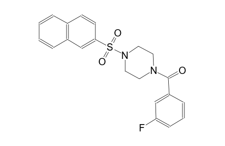 piperazine, 1-(3-fluorobenzoyl)-4-(2-naphthalenylsulfonyl)-