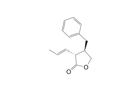 trans-3-Benzyl-2-[(E)-1-propenyl]-.gamma.-butyrolactone
