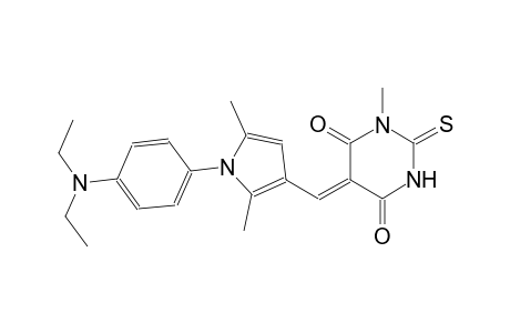 (5Z)-5-({1-[4-(diethylamino)phenyl]-2,5-dimethyl-1H-pyrrol-3-yl}methylene)-1-methyl-2-thioxodihydro-4,6(1H,5H)-pyrimidinedione