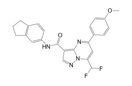 7-(difluoromethyl)-N-(2,3-dihydro-1H-inden-5-yl)-5-(4-methoxyphenyl)pyrazolo[1,5-a]pyrimidine-3-carboxamide