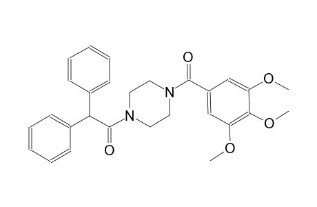 1-(diphenylacetyl)-4-(3,4,5-trimethoxybenzoyl)piperazine