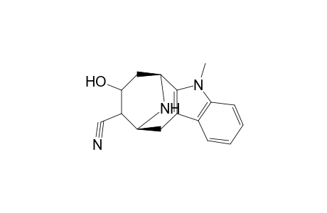 (6S,8S,9R,10S)-5-Methyl-9-cyano-8-hydroxy-6,7,8,9,10,11-hexahydro-5H-6,10-iminocycloocta[b]indole