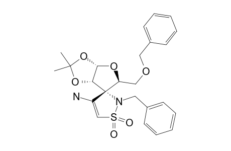 5-O-BENZYL-1,2-O-ISOPROPYLIDENE-3-SPIRO-(4'-AMINO-2'-N-BENZYL-2',3'-DIHYDRO-1',1'-DIOXIDE-2',3'-ISOTHIAZOLYL)-ALPHA-D-RIBOFURANOSE