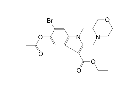 5-Acetoxy-6-bromo-1-methyl-2-(morpholinomethyl)indole-3-carboxylic acid ethyl ester