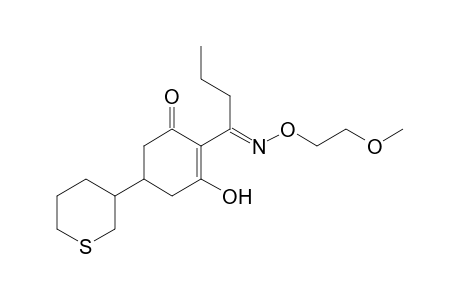 2-Cyclohexen-1-one, 3-hydroxy-2-[1-[(2-methoxyethoxy)imino]butyl]-5-(tetrahydro-2H-thiopyran-3-yl)-