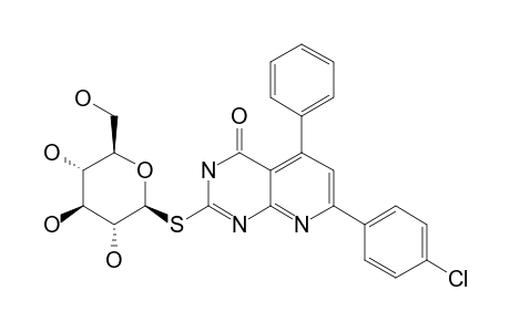 7-(4-CHLOROPHENYL)-5-PHENYL-2-(BETA-D-GLUCOPYRANOSYLTHIO)-PYRIDO-[2,3-D]-PYRIMIDINE-4-ONE