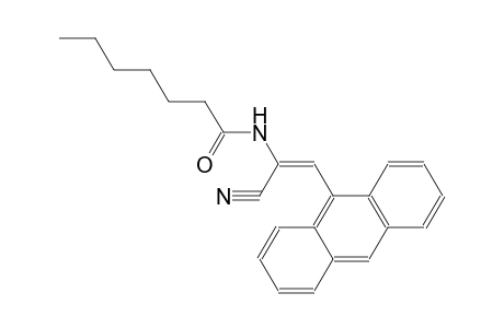 N-[(E)-2-(9-anthryl)-1-cyanoethenyl]heptanamide