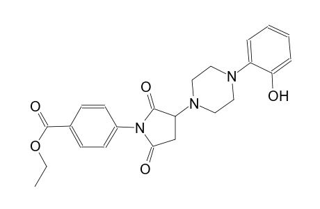benzoic acid, 4-[3-[4-(2-hydroxyphenyl)-1-piperazinyl]-2,5-dioxo-1-pyrrolidinyl]-, ethyl ester