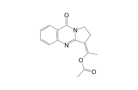 (Z)-2,3-dihydro-3-(1-hydroxyethylidene)pyrrolo[2,1-b]quinazolin9(1H)-one, acetate (ester)
