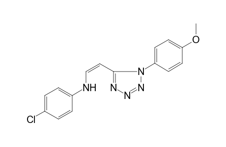 4-Chloro-N-((Z)-2-[1-(4-methoxyphenyl)-1H-tetraazol-5-yl]ethenyl)aniline