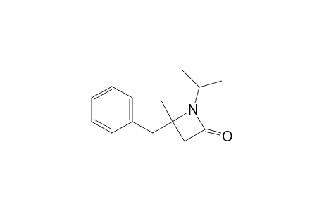 4-Benzyl-1-isopropyl-4-methyl-azetidin-2-one
