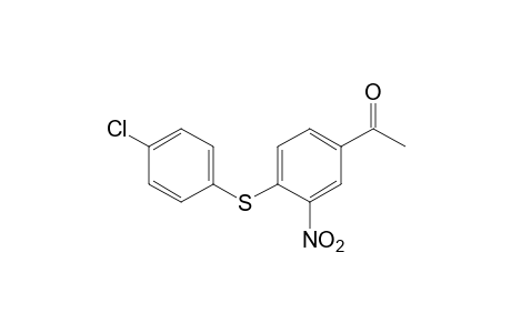 4'-[(p-chlorophenyl)thio]-3'-nitroacetophenone