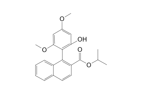 1-(2-Hydroxy-4,6-dimethoxyphenyl)naphthyl-2-crboxylic acid isopropyl ester