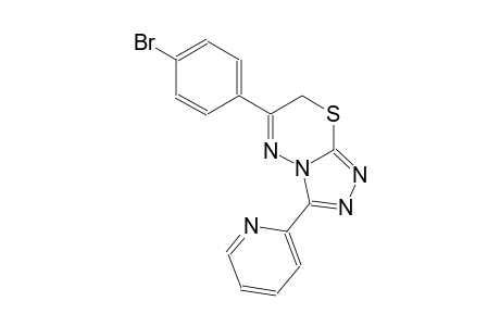 6-(4-bromophenyl)-3-(2-pyridinyl)-7H-[1,2,4]triazolo[3,4-b][1,3,4]thiadiazine