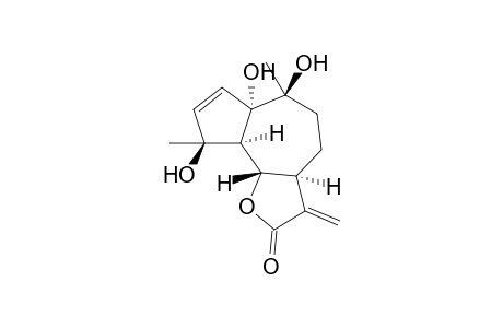 (3aS*,6S*,6aS*,9S*,9aS*,9bS*)-3a,4,5,6,6a,9,9a,9b-Octahydro-6,6a,9-trihydroxy-6,9-dimethyl-3-methyleneazuleno[4,5-b]furan-2(3H)-one