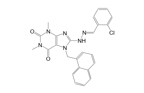 2-chlorobenzaldehyde [1,3-dimethyl-7-(1-naphthylmethyl)-2,6-dioxo-2,3,6,7-tetrahydro-1H-purin-8-yl]hydrazone