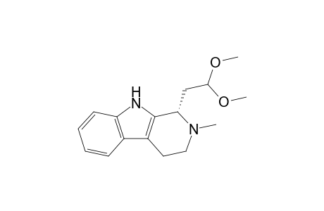 (1S)-1-(2',2'-Dimethoxyethyl)-2-methyl-1,2,3,4-tetrahydro-.9H-beta.-carboline