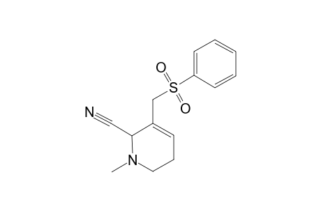 2-CYANO-1-METHYL-3-[(PHENYLSULFONYL)-METHYL]-1,2,5,6-TETRAHYDROPYRIDINE