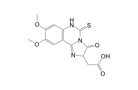 (8,9-dimethoxy-3-oxo-5-thioxo-2,3,5,6-tetrahydroimidazo[1,2-c]quinazolin-2-yl)acetic acid