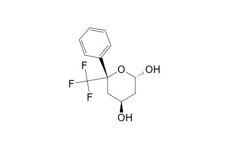 2H-Pyran-2,4-diol, tetrahydro-6-phenyl-6-(trifluoromethyl)-, (2.alpha.,4.beta.,6.beta.)-(.+-.)-