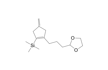2-(3-(4-Methylene-2-(trimethylsilyl)-1-cyclopentenyl)propyl)-1,3-dioxolane