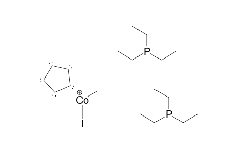 (Cyclopentadienyl)methylbis(triethylphosphine)cobalt(III)-iodide
