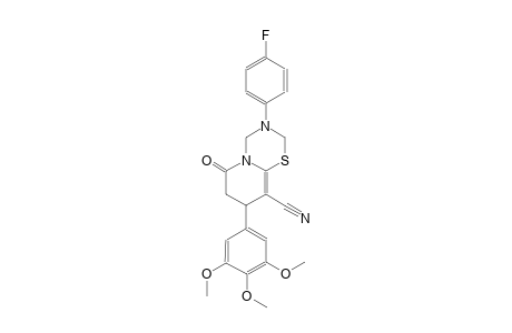 2H,6H-pyrido[2,1-b][1,3,5]thiadiazine-9-carbonitrile, 3-(4-fluorophenyl)-3,4,7,8-tetrahydro-6-oxo-8-(3,4,5-trimethoxyphenyl)-