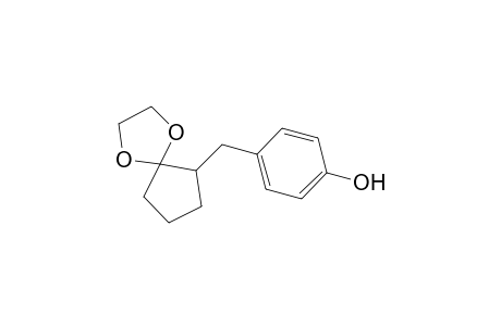 2-(4'-Hydroxybenzyl)cyclopentan-1-one ethylene acetal