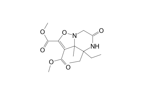 5H-Isoxazolo[2,3-a]pyrazine-2,3-dicarboxylic acid, 4,4-diethyl-3a,4,6,7-tetrahydro-3a-methyl-6-oxo-, dimethyl ester