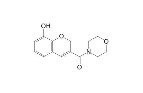(8-hydroxy-2H-1-benzopyran-3-yl)-(4-morpholinyl)methanone