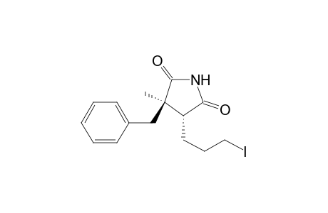 (3R,4R)-3-benzyl-4-(3-iodopropyl)-3-methyl-pyrrolidine-2,5-dione