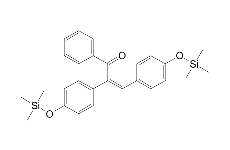 2-Propen-1-one, 1-phenyl-2,3-bis[4-[(trimethylsilyl)oxy]phenyl]-