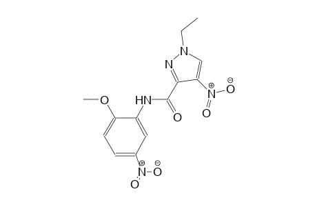 1-ethyl-N-(2-methoxy-5-nitrophenyl)-4-nitro-1H-pyrazole-3-carboxamide