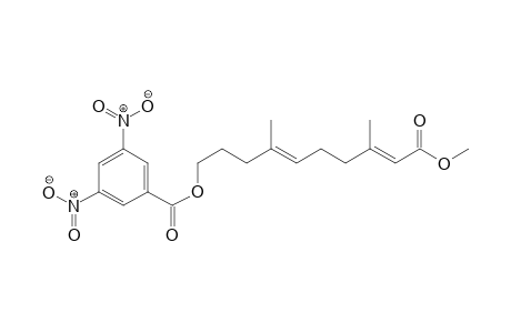 Methyl (2E,6E)-3,7-dimethyl-10-(3,5-dinitrobenzoxy)2,6-decadienoate
