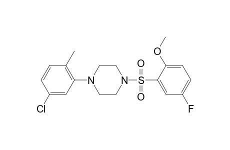 1-(5-Chloro-2-methylphenyl)-4-[(5-fluoro-2-methoxyphenyl)sulfonyl]piperazine