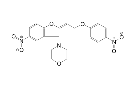 morpholine, 4-[(2E)-2,3-dihydro-5-nitro-2-[2-(4-nitrophenoxy)ethylidene]benzofuranyl]-