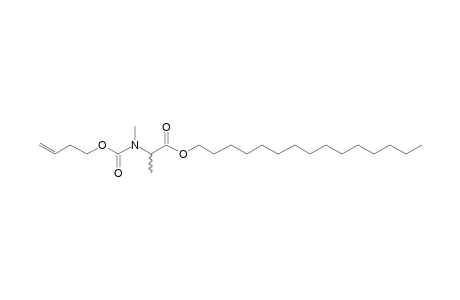 dl-Alanine, N-methyl-N-(byt-3-en-1-yloxycarbonyl)-, pentadecyl ester