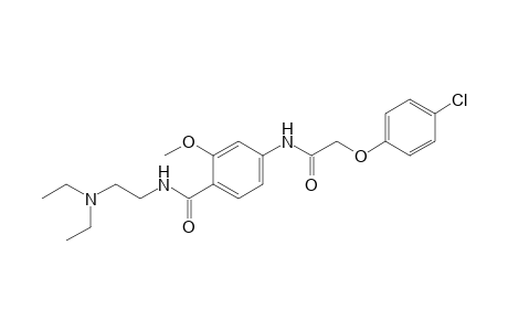 2-(p-chlorophenoxy)-4'-{[2-(diethylamino)ethyl]carbamoyl}-m-acetanisidide